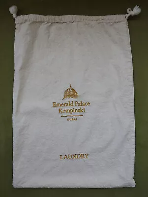 Emerald Palace Kempinski Dubai Hotel Laundry Bag Drawstring (23 X16.5 ) 58x42cm • $45.86