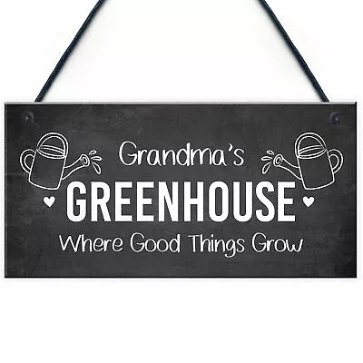Personalised Hanging Greenhouse Decor Signs For Garden Shed Vegetable Patch • £5.99