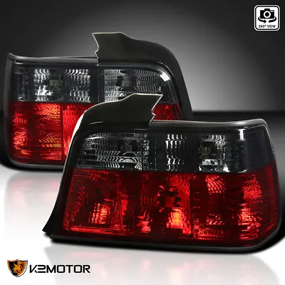 Red/Smoke Fits 1992-1998 BMW E36 3-Series 318i 4Dr Sedan Tail Lights Brake Lamps • $64.42