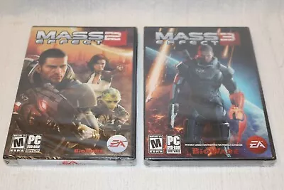 MASS EFFECT 2 & 3 PC DVD-ROM Software New Sealed  • $29.95