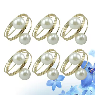 12 Pcs Jeweled Napkin Rings Napkin Holders Rings Gold Napkin Rings • £13.75