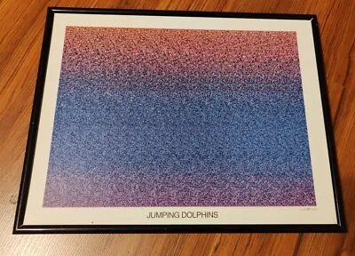 MAGIC EYE Jumping Dolphins 3D VISION 1993 Natural Wonder Framed Print Poster Fr • $29.99