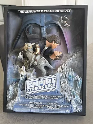 Code 3 Star Wars 3D Movie Poster Sculpture Empire Strikes Back PLS READ • £67.21