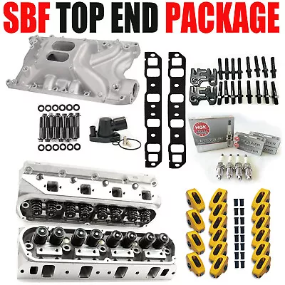 Complete Aluminum Cylinder Heads SBF FORD GT40 289 302 351W 175cc 62cc 2.02/1.60 • $3108.41