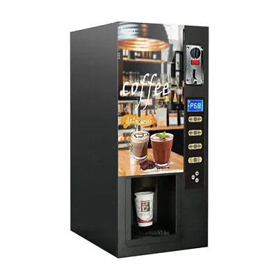 NEW Smart Commercial Fully Automatic Self Coin 3 Instant Coffee Vending Machine • $900