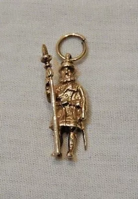 Vintage 9K Yellow Gold Royal Guard Or Soldier Charm • $164.01