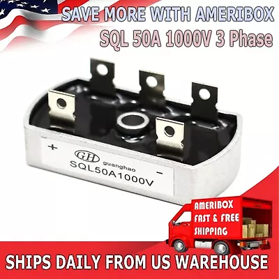 Bridge Rectifier 50A 1000V For 3/Three Phase Diode PMA Wind Turbine Generator  • $5.99