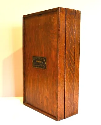 Antique Oak Receipts Cased Cabinet – Recapitulator – Dated 1905 – Country Store • $775