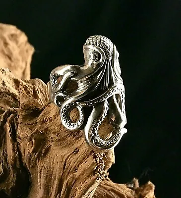 Kraken Ring Octopus Biker Gothic Solid Silver Ocean Sea Monster Squid Warlock • £54.99