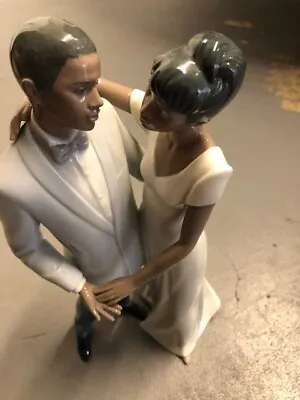 $250 • Buy Lladro Sculpture Of Black Couple Dancing.