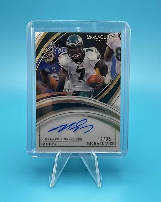 2022 Immaculate Michael Vick Comeback Signatures /25 ICS-MVI • $125