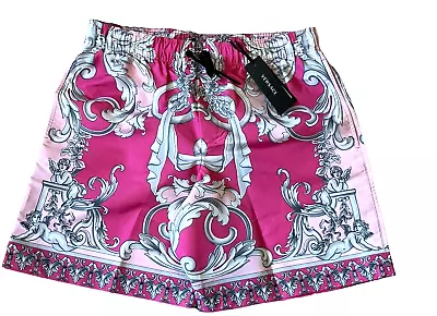 Versace Baroque Pink Medusa Swim Trunks Size Medium/4 • $245