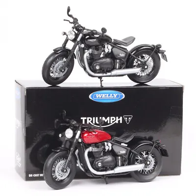 Welly 1/12 Scale Triumph Bonneville Bobber Motorcycle Model Diecast Toy Bike • $27.89