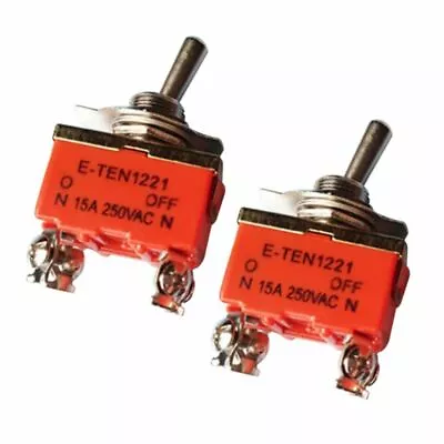 2pcs DPST 4 Screw Terminals 2 Position Toggle Switch E321 WY • $2.68