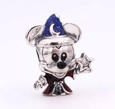 Authentic PANDORA Disney Mickey Mouse Sorcerer Apprentice Charm 792954C01 ~ NIB • $31.99