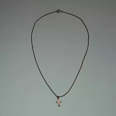 Vintage Estate Find Small Dainty Cross Necklace • $17.97