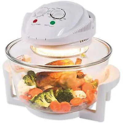 Halogen Convection Oven Cooker Air Fryer Low Fat Multifunction Glass Material • £47.45