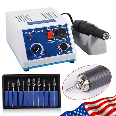 Dental Lab Marathon Micromotor/35K RPM Handpiece Polishing/Burs Drill Kit N3 OEM • $15.50