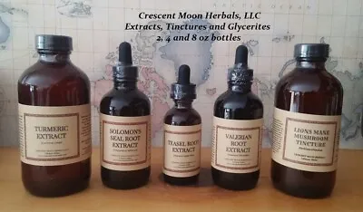 MUSHROOM TINCTURES 2 Oz Chaga Cordyceps Lions Mane Maitake Reishi Shitake • $22