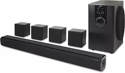 5.1 Home Theater System With Bluetooth 6 Surround Speakers Wall Mountable Inc • $171.99