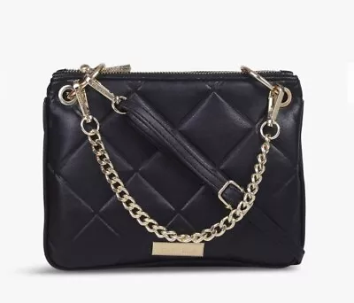 £35 • Buy Carvela Maia Twin Bag Quilted Black