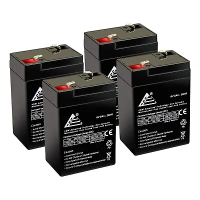 4 Pack 6 VOLT 5AH RECHARGEABLE GAME DEER FEEDER BATTERY 6V • $52.99