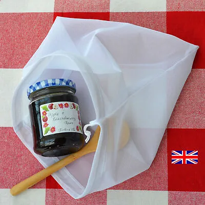 R U MAKING - MARMALADE-JAMS-CORDIALS & POACHING 25 X 25cm FINE NET BAG £4.50 F/P • £4.50