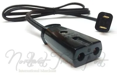 Replacement 6ft Power Cord For Vintage Small Appliance - 2 Round Pin 1/2  Spaced • $13.72