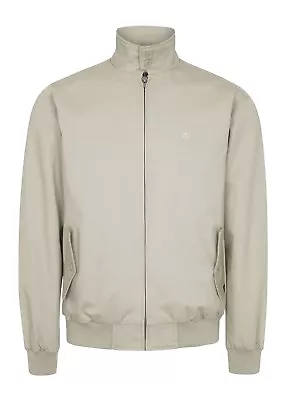 £79.99 • Buy Merc London Classic Harrington Red Tartan Lined Bomber Jacket - Beige