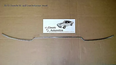 Hood Molding Chevelle 70 71 72 SS & Cowl Induction Super Sport Rear Edge Lip • $49.99