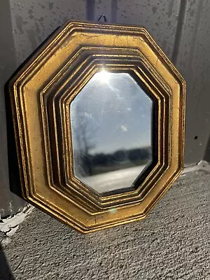 Cute Vintage Italian Florentine Gold 6” Mirror Wall Decor NL • $15