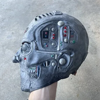 Vintage 1995 Rubies Cyborg Sci-fi Latex Mask Official Licensed Costume Light Up • $47.96