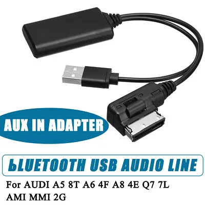 Cable Adapter For Audi Q7 A5 A6 A8 Wireless Bluetooth Music Interface AUX Audio • $12.25