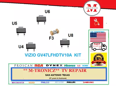 Vizio Gv47lfhdtv10a Main Board  0171-2272-2235   3647-0012-0150  Repair Kit • $13.99