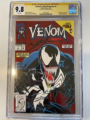 Venom Lethal Protector #1 CGC Signature Series 9.8 Signed Mark Bagley • $349