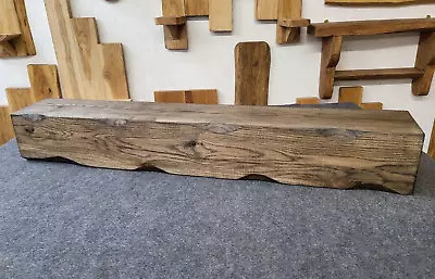 Chunky Reclaimed Style Oak Mantle Beam - 1m | Lintels Surrounds Fireplaces • £177.09