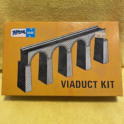 Atlas N Scale Model Railroad Building Kit Viaduct Bridge/Pier Set • $12