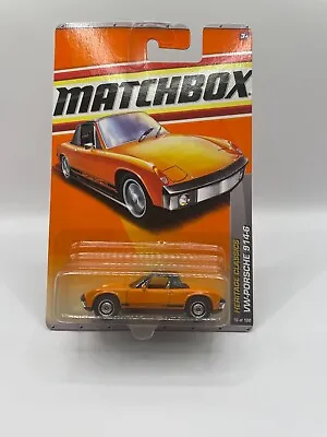 Matchbox 2010 '71 VW-Porsche 914-6 Orange MBX Heritage Classics 16/100 1:60 • $29