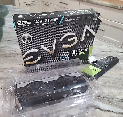 EVGA GeForce GTX 670 2GB FTW Signature 2 Graphics Card P/N: 02G-P4-3677-B6 • $30