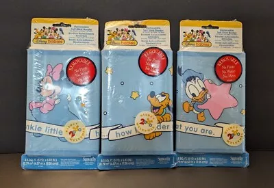 VTG 90s Disney Babies Donald Duck Mickey Mouse Decorative Border Wallpaper  • $16