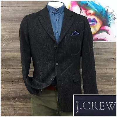 Vintage J Crew Mens Blazer Sport Coat Casual Button Jacket Size 42R Wool Suit • $89.95