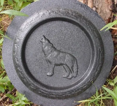 Wolf Birdbath Mold Concrete Bird Feeder Mould 9  X 1  Thick • $23.95