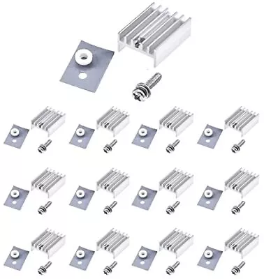 12-Packs TO-220 Heatsink + Kits - For Voltage Regulators Mosfets • $10.96