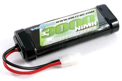 Voltz 3000mAh 7.2v NiMH RC Car Battery Stick Pack W/Tamiya Connector • £20.18