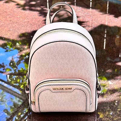 Michael Kors Jaycee XS Convertible Zip Pocket Backpack Bag Light Powder Blush • $85.95