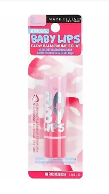 Maybelline Baby Lips Glow Lip Balm 01 MY PINK New • $7.95