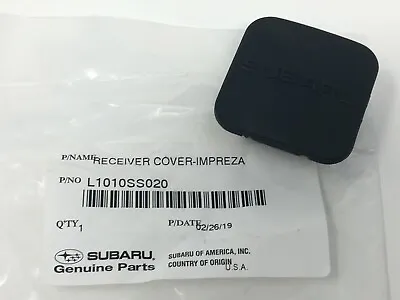 Subaru LOGO Trailer Hitch Cover Black Rubber FITS 1-1/4  All  OEM NEW L1010SS020 • $12.99