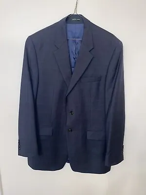 42L Ralph Lauren Men's Wool Blazer Sport Coat Jacket Grey Plaid  Vintage • $25