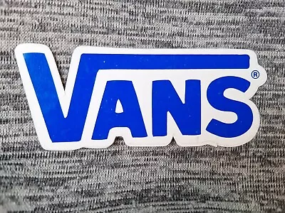 VANS  VINTAGE Skateboard Sticker. (LIGHT BLUE) • $8