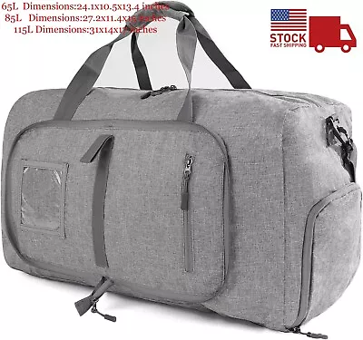 Travel Duffle Bag 65L- 115L For Men Women Foldable With Shoes Compartment • $22.45